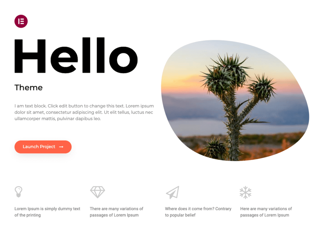 theme hello elementor sur wordpress