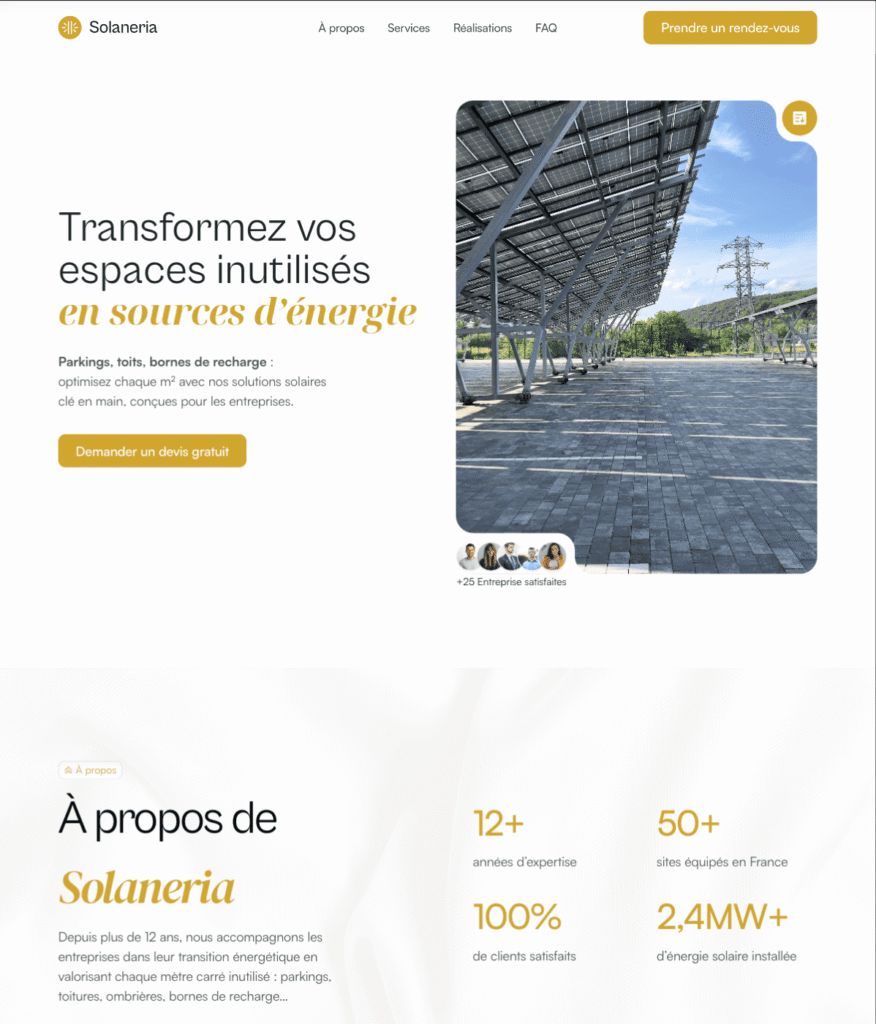 exemple page avec framer