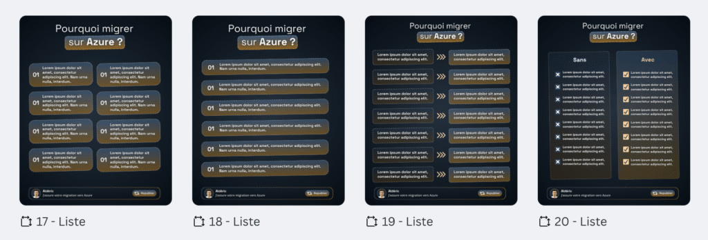 template infographies
