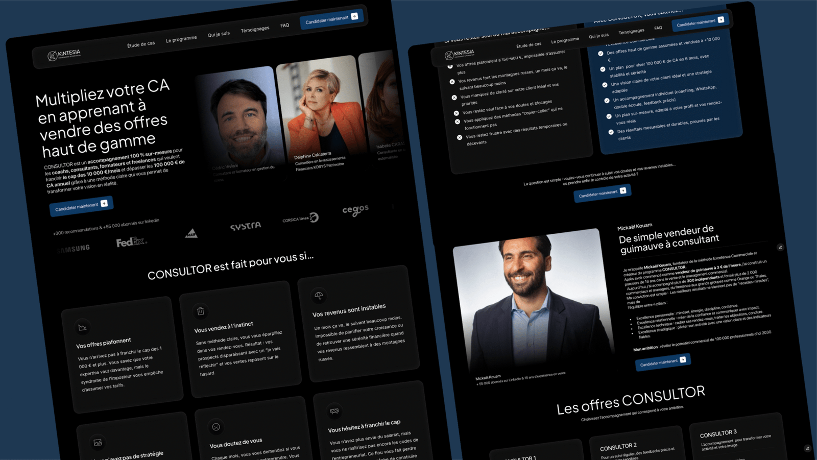 landing page créer par notre agence digitale à Montpellier