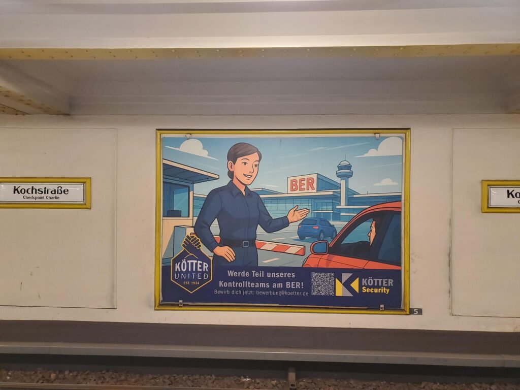 pub dans le metro générer par l'IA à berlin