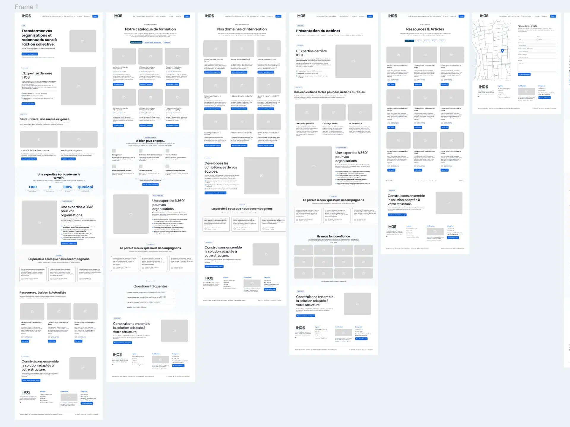 exemple de wireframe d'un site web