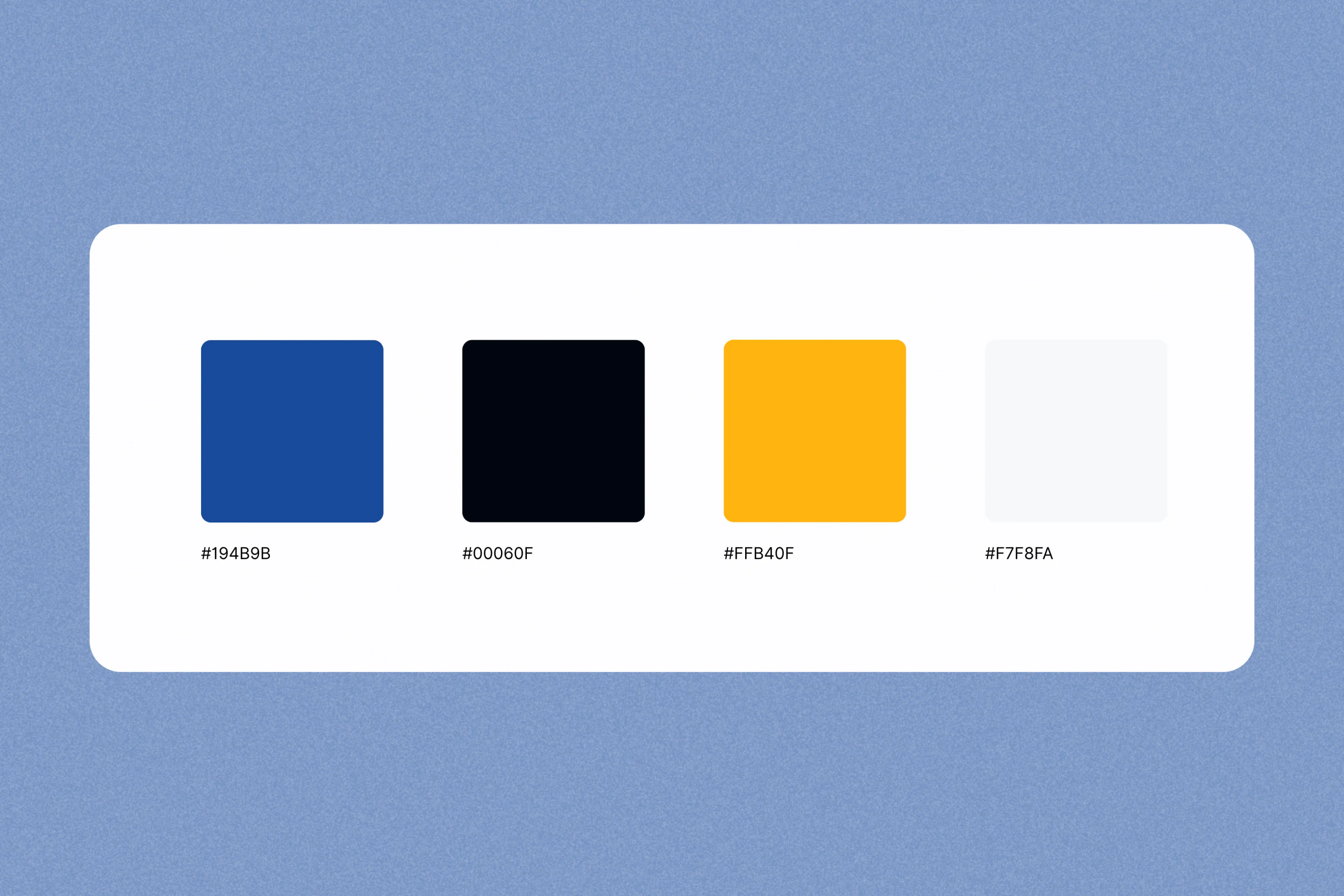 Palette de couleurs Sfel : bleu, noir et jaune
